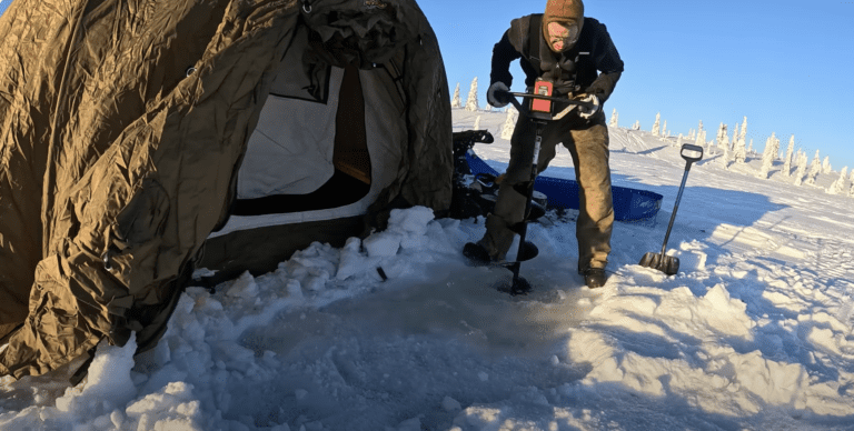 Alaska camping at -23 degree temperature